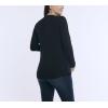 image:imageMotherhood Maternity Womens Long Sleeve Scoop Neck Tulip Nursing Tee Shirt for Breastfeeding with Easy AccessBlack