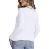 image:imageMotherhood Maternity Womens Long Sleeve Scoop Neck Tulip Nursing Tee Shirt for Breastfeeding with Easy AccessWhite