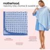 image:imageMotherhood Maternity Womens Nursing Chemise Nightgown Robe and Swaddle 3Piece SetGeo ShapesProvence Blue