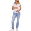 image:imageMotherhood Maternity Womens Secret Fit Over The Belly Slim Straight Leg Denim Pregnancy JeansPike Wash