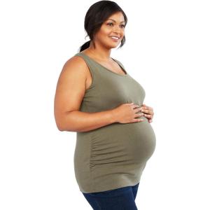 image:imageMotherhood Maternity Womens Maternity Side Ruched Scoop Neck Pregnancy Tank TopBeetle