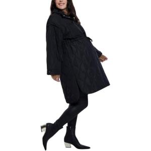 image:imageMotherhood Maternity Womens Quilted Pregnancy Long Puffer JacketBlack