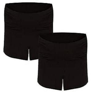image:imageMotherhood Maternity Womens Relaxed Fit Under the Belly Sleep and Lounge Knit Shorts 2 Pack SXLBlackBlack 2 Pack