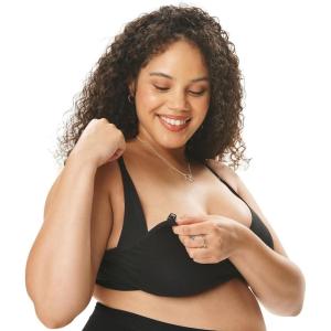 image:imageMotherhood Maternity Womens Seamless Wrap Triangle Nursing BraBlack