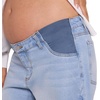 image:imageMotherhood Maternity Womens Under the Belly Elastic Waist Relaxed Barrel Leg Denim Pregnancy JeansMarsha Wash