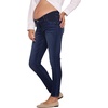 image:imageMotherhood Maternity Womens Under the Belly Skinny Ankle Denim Pregnancy Jeans with Side Elastic Panel InsetsDark Wash
