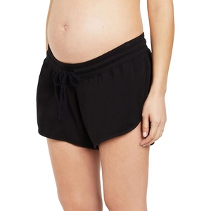 image:imageMotherhood Maternity Womens French Terry Underbelly Pregnancy ShortBlack