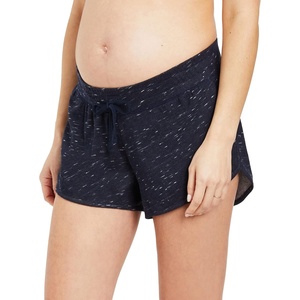 image:imageMotherhood Maternity Womens French Terry Underbelly Pregnancy ShortNavy Space Dye