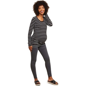 image:imageMotherhood Maternity Womens Maternity Indigo Blue Stretch Secret Fit Belly Ankle Fashion Denim JeggingGrey Wash
