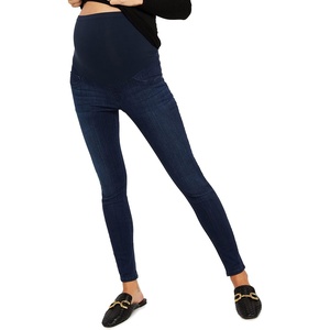 image:imageMotherhood Maternity Womens Petite Super Stretch Secret Fit Belly Skinny Leg Denim JeanDark Wash