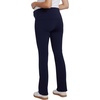 image:imageMotherhood Maternity Womens Full Length Fold Over Waist Lightweight Lounge Flare Pregnancy Yoga PantsPeacoat