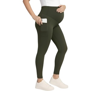 image:imageMotherhood Maternity Womens Over the Belly Workout Activewear Pregnancy Leggings with PocketsDeep Depths
