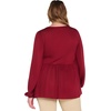 image:imageMotherhood Maternity Womens Long Sleeve Empire Waist Keyhole Woven Pregnancy BlouseBiking Red
