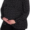 image:imageMotherhood Maternity Womens Long Sleeve Empire Waist Keyhole Woven Pregnancy BlouseBlackVanilla Ice Polka Dot