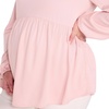 image:imageMotherhood Maternity Womens Long Sleeve Empire Waist Keyhole Woven Pregnancy BlousePeachskin