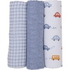 image:imagemini by Motherhood Tiny Cruisers Muslin Swaddle Blankets 3 Pack
