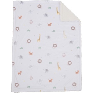 image:imagemini by Motherhood Jungle Nest Plush Sherpa Baby Blanket 30 x 40