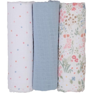 image:imagemini by Motherhood Petal amp Bloom Muslin Swaddle Blankets 3 Pack