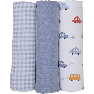 image:imagemini by Motherhood Tiny Cruisers Muslin Swaddle Blankets 3 Pack