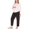 image:imageMotherhood Maternity Womens Under Belly Barrel Leg Denim Pregnancy Jeans with Dart DetailCoffee Bean