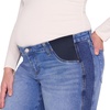 image:imageMotherhood Maternity Womens Under Belly Barrel Leg Denim Pregnancy Jeans with Dart DetailMediumDark Wash