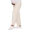 image:imageMotherhood Maternity Womens Under Belly Barrel Leg Denim Pregnancy Jeans with Dart DetailVintage White