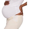 image:imageMotherhood Maternity Womens Under Belly Barrel Leg Denim Pregnancy Jeans with Dart DetailVintage White