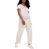 image:imageMotherhood Maternity Womens Under Belly Barrel Leg Denim Pregnancy Jeans with Dart DetailVintage White