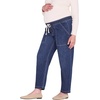 image:imageMotherhood Maternity Womens Under Belly Drawstring Barrel Leg Denim Pregnancy JeansDani Dark Wash