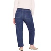 image:imageMotherhood Maternity Womens Under Belly Drawstring Barrel Leg Denim Pregnancy JeansDani Dark Wash