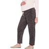 image:imageMotherhood Maternity Womens Under Belly Drawstring Barrel Leg Denim Pregnancy JeansDark Cheetah Print