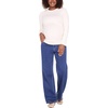 image:imageMotherhood Maternity Womens Under Belly Knit Denim Straight Leg Pregnancy JeansDark Wash