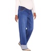 image:imageMotherhood Maternity Womens Under Belly Wide Leg Turn Up Hem Denim Pregnancy JeansDark Wash