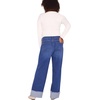 image:imageMotherhood Maternity Womens Under Belly Wide Leg Turn Up Hem Denim Pregnancy JeansDark Wash