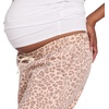image:imageMotherhood Maternity Womens Under the Belly Tie Waist Relaxed Wide Leg Lightweight Denim Pregnancy PantsCheetah Print