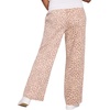image:imageMotherhood Maternity Womens Under the Belly Tie Waist Relaxed Wide Leg Lightweight Denim Pregnancy PantsCheetah Print