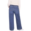 image:imageMotherhood Maternity Womens Under the Belly Tie Waist Relaxed Wide Leg Lightweight Denim Pregnancy PantsJane Medium Wash