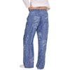 image:imageMotherhood Maternity Womens Under the Belly Tie Waist Relaxed Wide Leg Lightweight Denim Pregnancy PantsPatchwork Medium Wash
