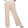 image:imageMotherhood Maternity Womens Under the Belly Tie Waist Relaxed Wide Leg Lightweight Denim Pregnancy PantsSand Wash