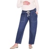 image:imageMotherhood Maternity Womens Under Belly Drawstring Barrel Leg Denim Pregnancy JeansDani Dark Wash