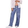 image:imageMotherhood Maternity Womens Under the Belly Tie Waist Relaxed Wide Leg Lightweight Denim Pregnancy PantsPatchwork Medium Wash