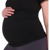image:imageMotherhood Maternity Womens Short Sleeve Raglan Workout Active Pregnancy TeeBlack