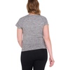 image:imageMotherhood Maternity Womens Short Sleeve Raglan Workout Active Pregnancy TeeHeather Charcoal