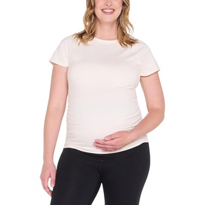 image:imageMotherhood Maternity Womens Short Sleeve Raglan Workout Active Pregnancy TeeVanilla Ice