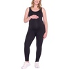 image:imageMotherhood Maternity Womens Scoop Neck Active Unitard Pregnancy JumpsuitBlack