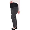 image:imageMotherhood Maternity Womens Mia Over Belly Straight Leg Work Pregnancy PantsGreyBlack Plaid