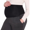 image:imageMotherhood Maternity Womens Mia Over Belly Straight Leg Work Pregnancy PantsGreyBlack Plaid