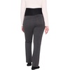 image:imageMotherhood Maternity Womens Mia Over Belly Straight Leg Work Pregnancy PantsGreyBlack Plaid