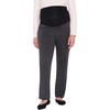 image:imageMotherhood Maternity Womens Mia Over Belly Straight Leg Work Pregnancy PantsGreyBlack Plaid