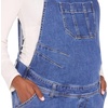 image:imageMotherhood Maternity Womens Barrel Leg Denim Pregnancy Overalls With Adjustable Straps and PocketsMetz Medium Wash